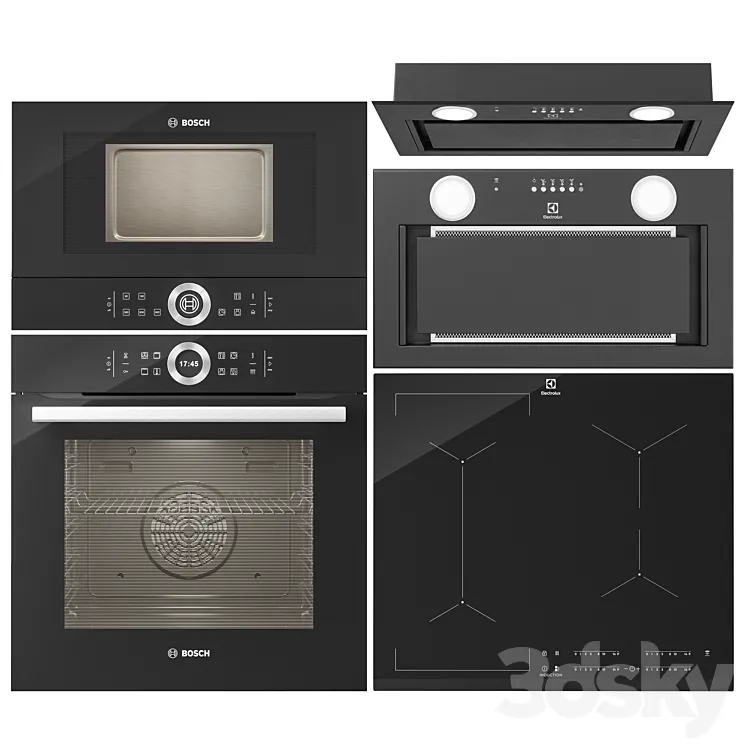 Bosch & Electrolux Appliances 3DS Max