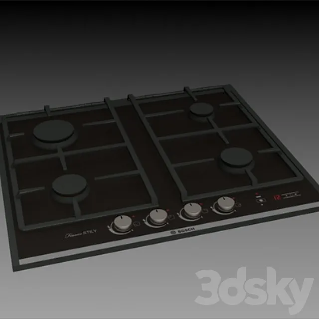 BOSCH GAS STOVE 3DS Max Model