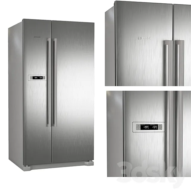 Bosch KAN90VI20R refrigerator 3DS Max Model