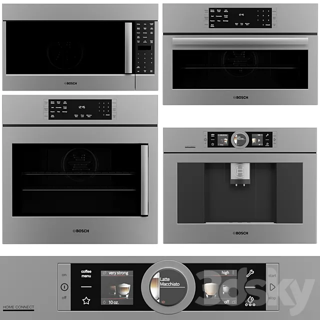 BOSCH kitchen appliance set 3DS Max Model