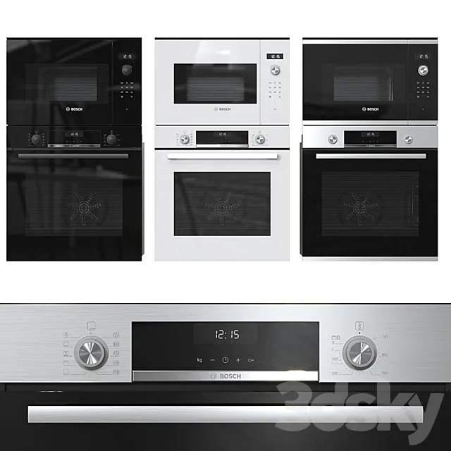 Bosch ovens and microwaves 3DSMax File