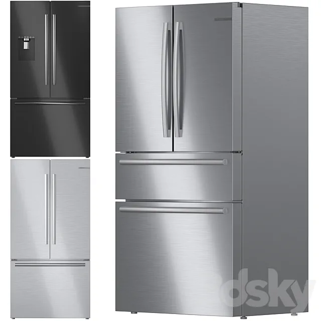 Bosch Refrigerator Collection 01 3ds Max