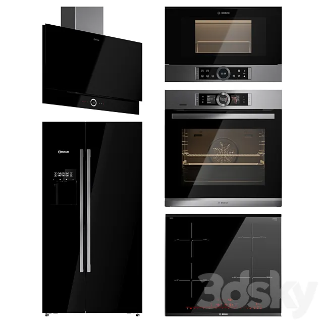 Bosch Serie 8 Kitchen Appliance 3ds Max