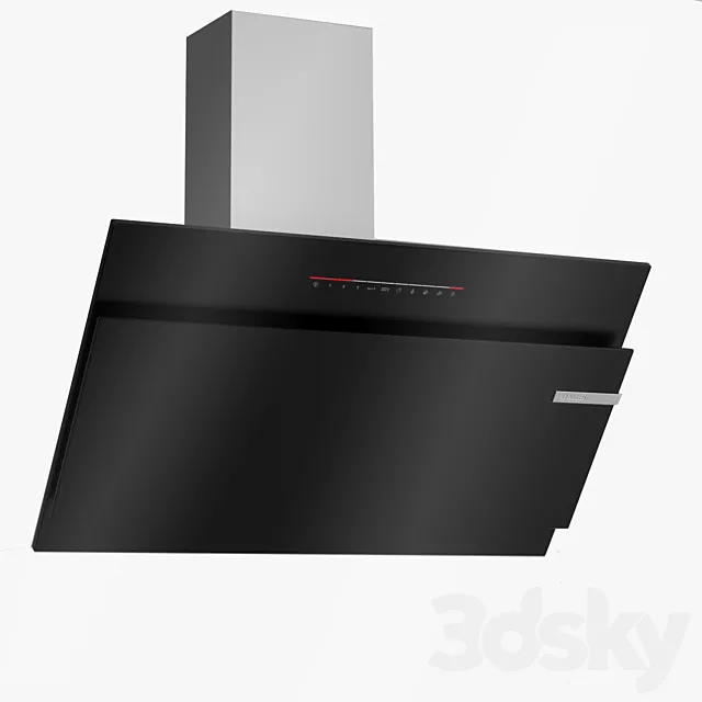 Bosch Wall mounted Inclined hood DWK97JQ60B Serie 6 3ds Max