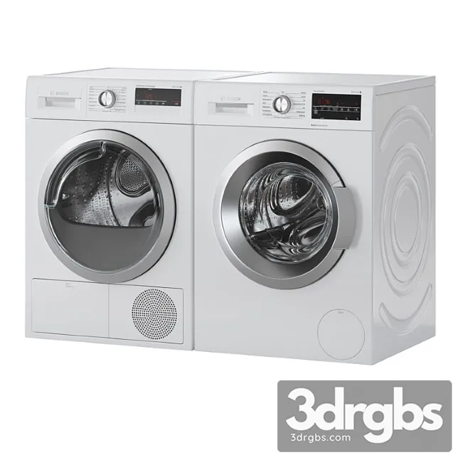 Bosch washer serie 6 dryer serie 4 laundry room_1