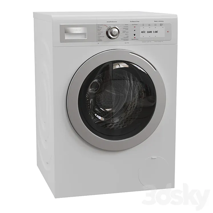 Bosch Washer WAY32742OE 3DS Max