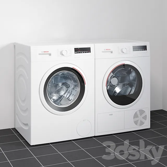 Bosch washing machines 3DSMax File