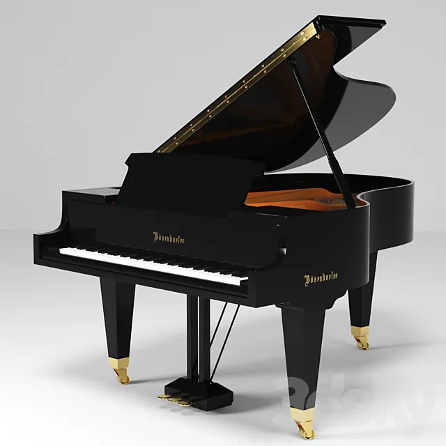 Bosendorfer Gran Piano 3DS Max Model