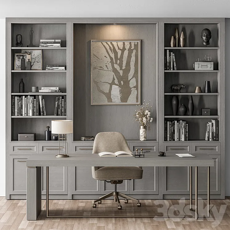 Boss Desk – Office Furniture 369 3DS Max Model