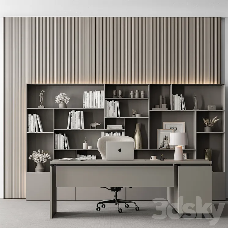 Boss Desk – Office Furniture 461 3DS Max Model