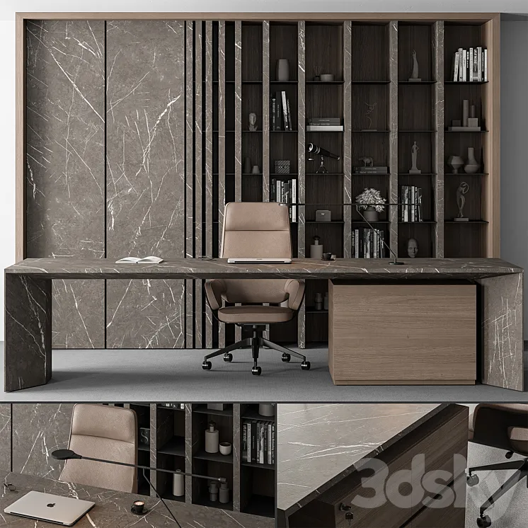 Boss Desk – Office Furniture 475 3DS Max Model