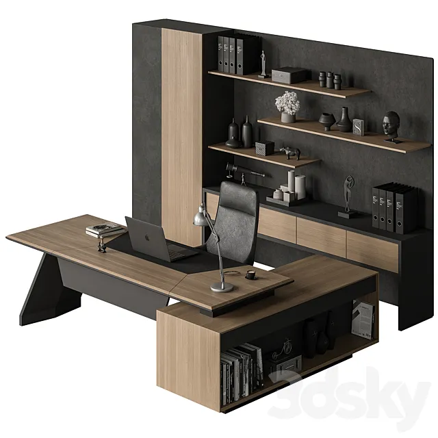 Boss Desk – Office Furniture 513 3DS Max Model