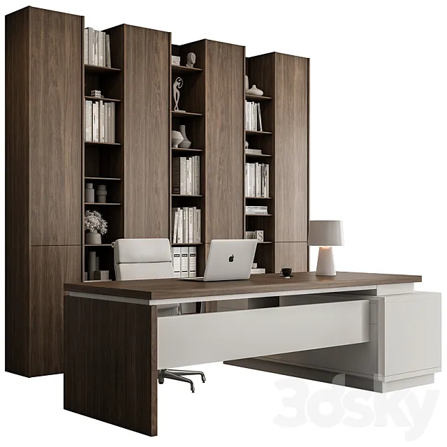 Boss Desk – Office Furniture 521 3ds Max