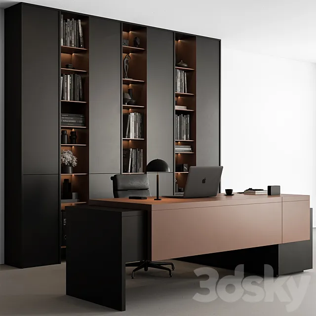 Boss Desk – Office Furniture 539 3DS Max Model