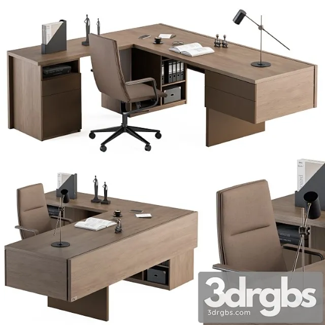 Boss Desk Wood And Mdf Office Furniture 243 3dsmax Download