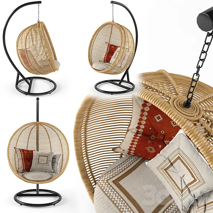 Bosseda hanging chair 3DS Max