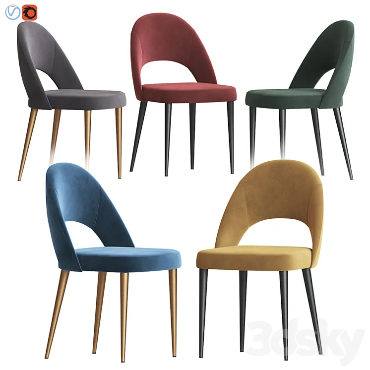 Boston Dining Chair Deephouse 3DS Max
