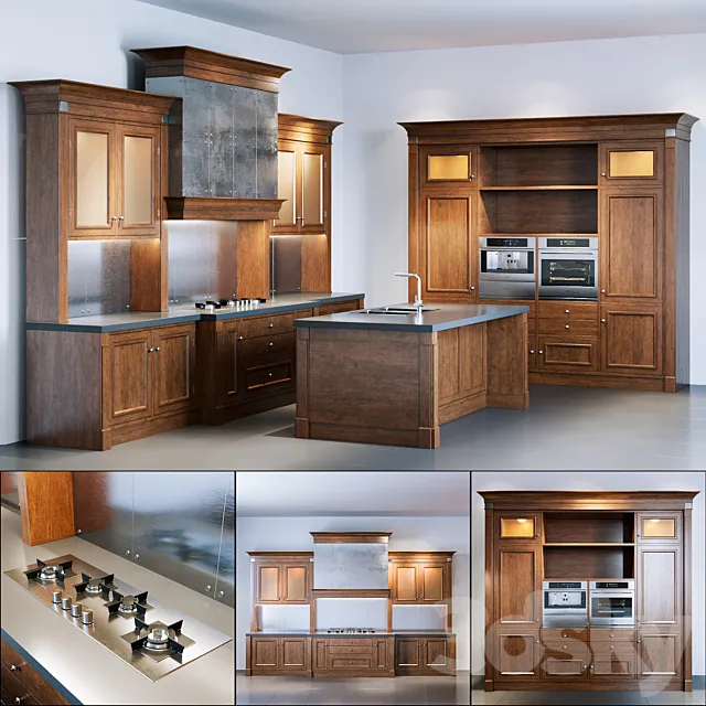 Boston Kitchen FM Bottega d’Arte Factory 3DS Max Model