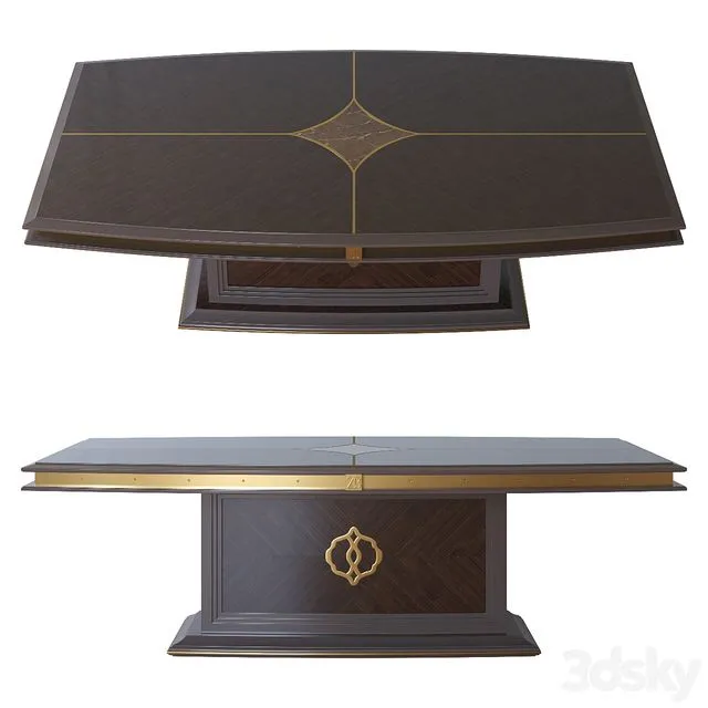 BOSTON rectangular dining table 3dsMax Model