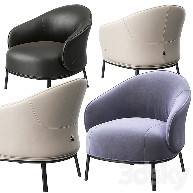 Botanic armchair by Natuzzi 3ds Max