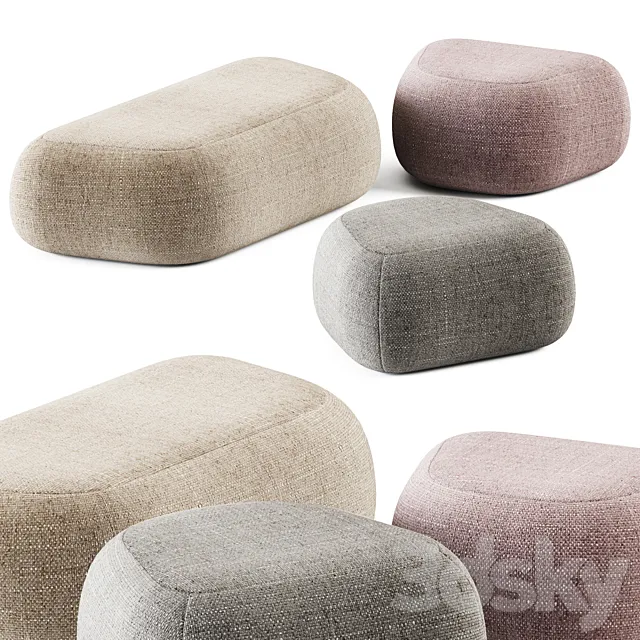 Botera Pouf by Miniforms _ Pouf 3DS Max Model