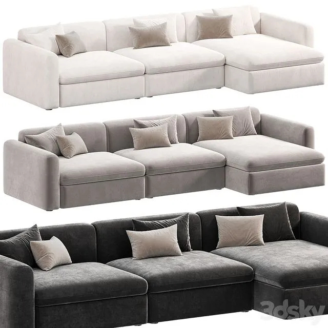 BOTERO SOFA by Casamilano 3 sofas 3dsMax Model