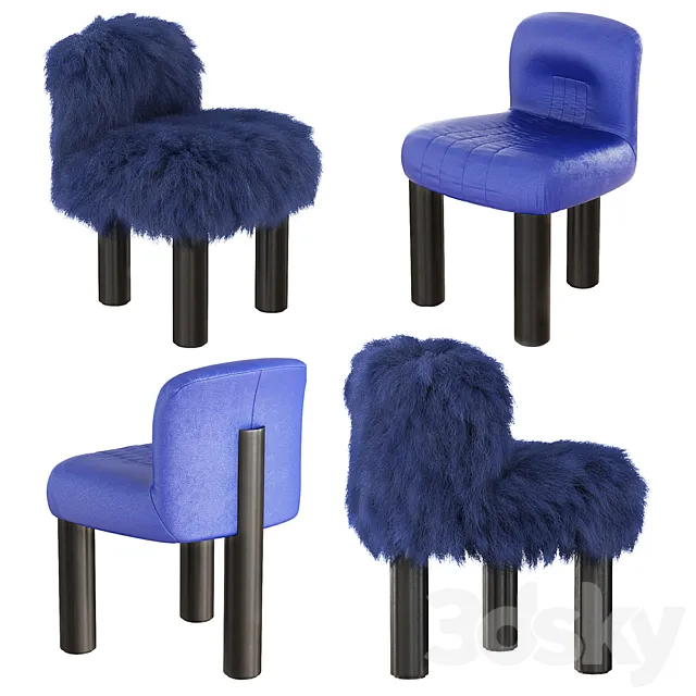 Botolo high armchair 3ds Max