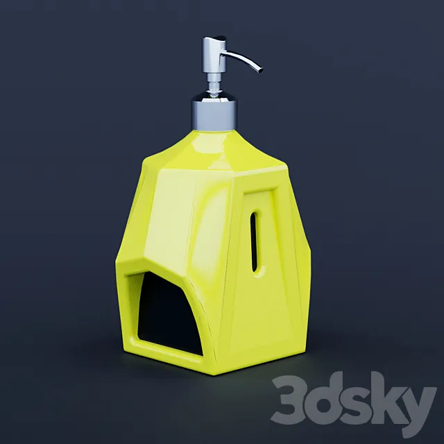 Bottle of liquid soap 3DS Max Model