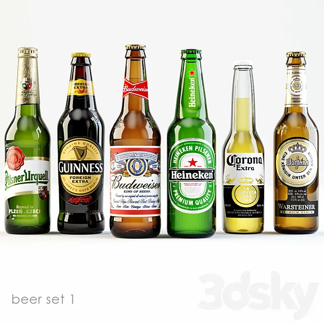 Bottles of beer 1 3DSMax File