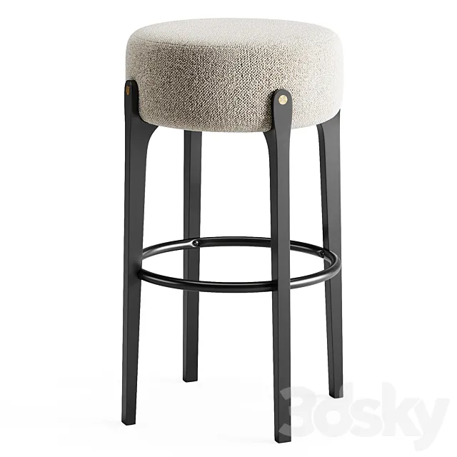 Bottoni Backless Barstool 3ds Max