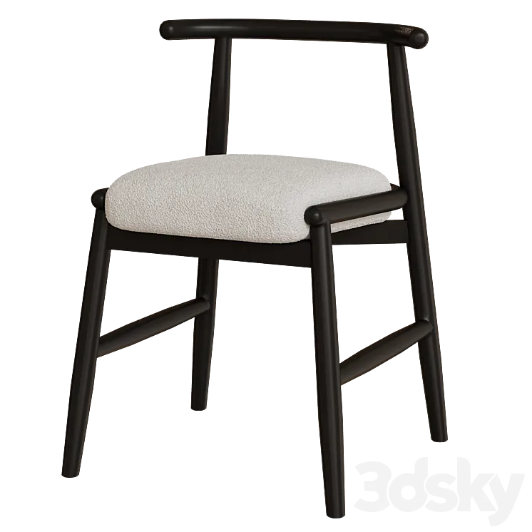Boucle dining chair IZZ by Noho Home 3DS Max