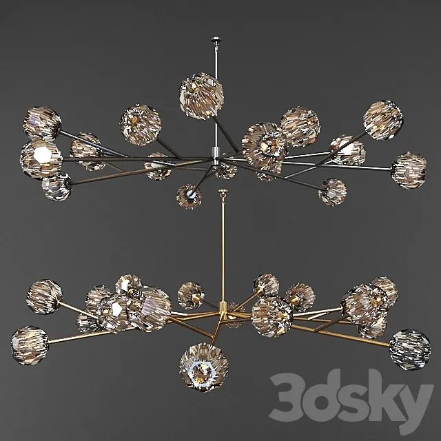 BOULE DE CRISTAL ROUND CHANDELIER 3ds Max