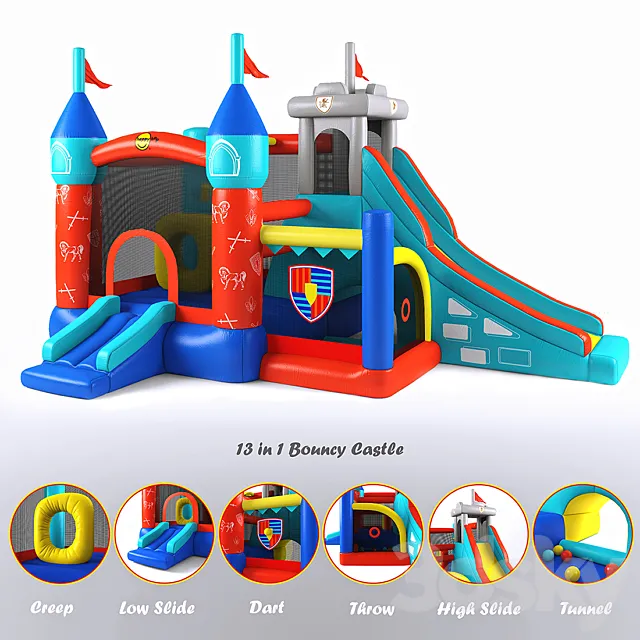 Bouncy castle 3DS Max Model