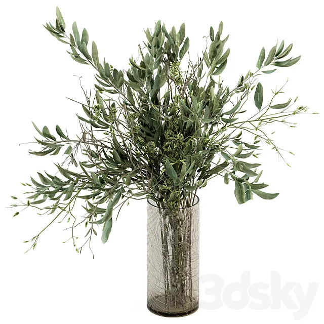 Bouquet – Branch in vase 22 3DS Max Model