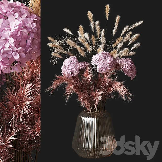 Bouquet Dried flower 03 3DS Max Model