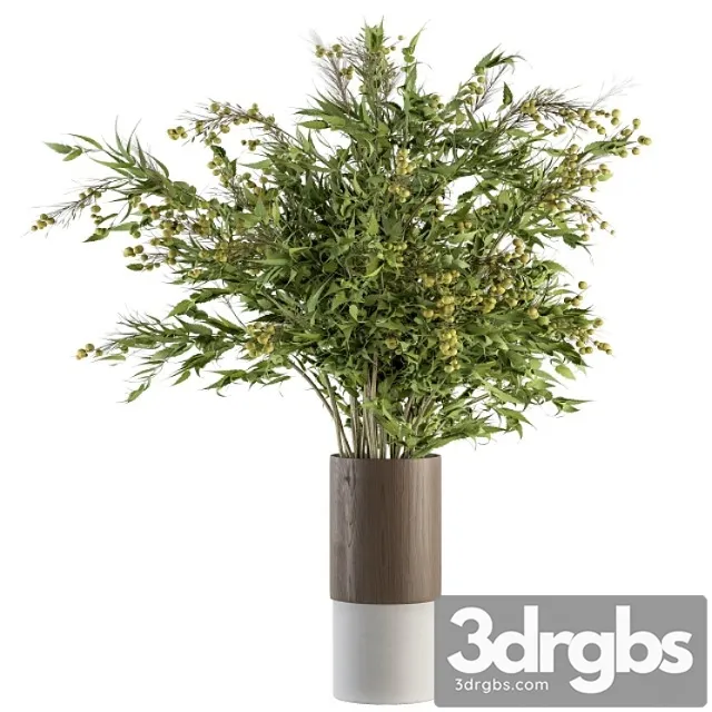 Bouquet – green branch in vase 58