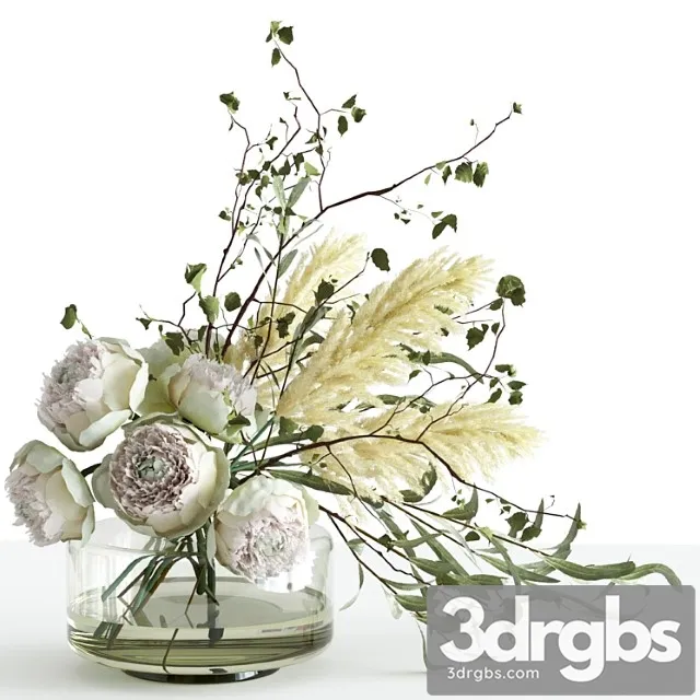 Bouquet in a glass vase