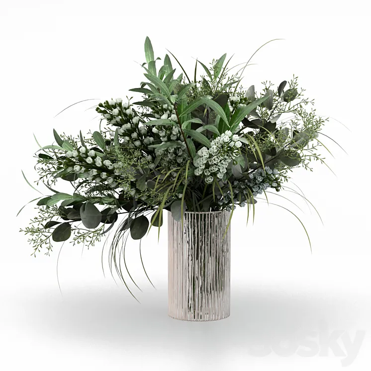 Bouquet in a vase. 3DS Max