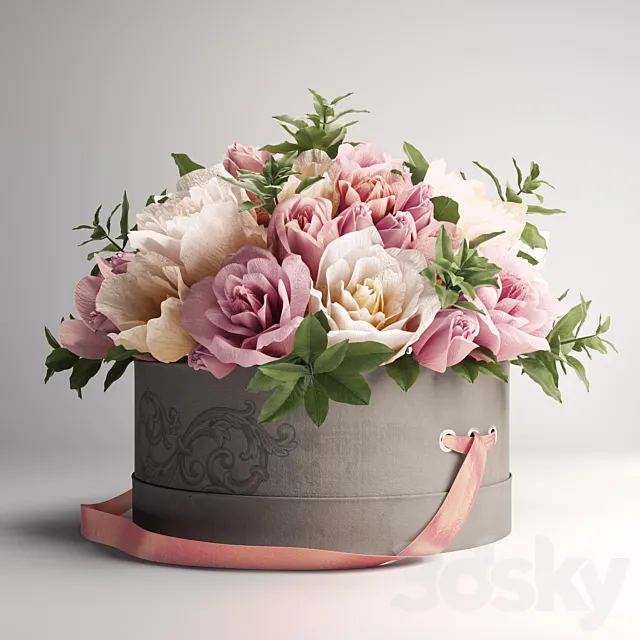 Bouquet in the Box 3DSMax File