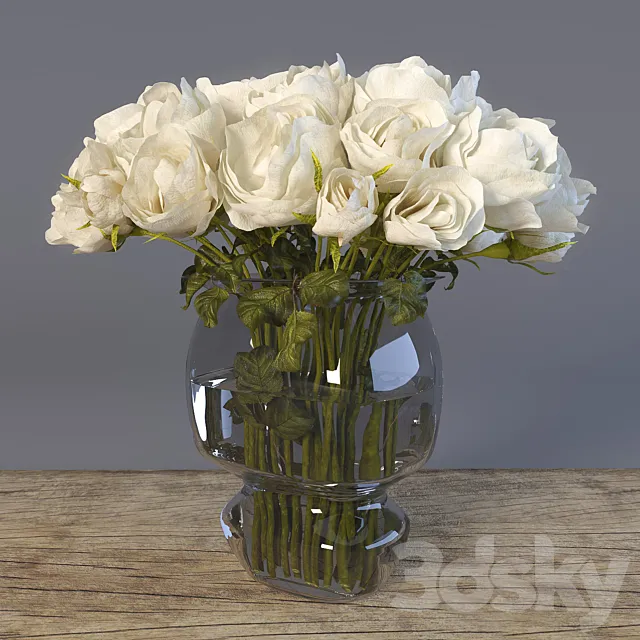 Bouquet of 29 Roses 3DSMax File
