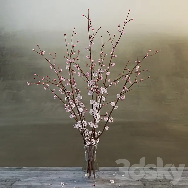 bouquet of cherry 3DSMax File