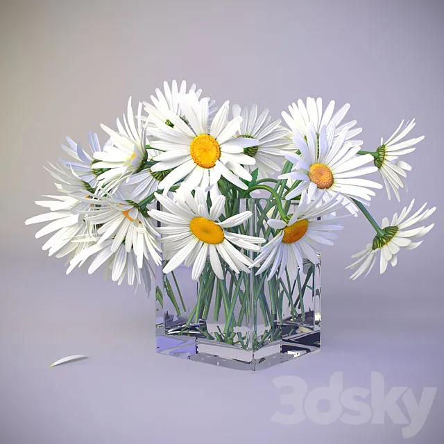 Bouquet of daisies 3DS Max Model