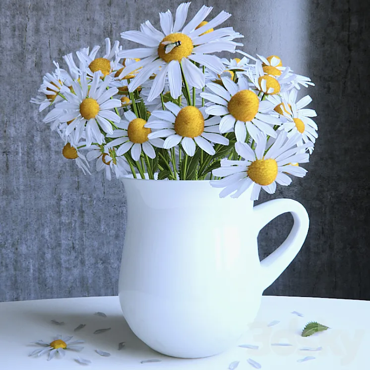 Bouquet of daisies 3DS Max