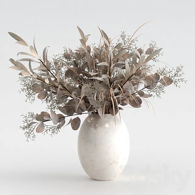 Bouquet of dried flowers 3ds Max