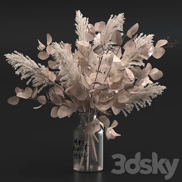 Bouquet of dried flowers 3DSMax File