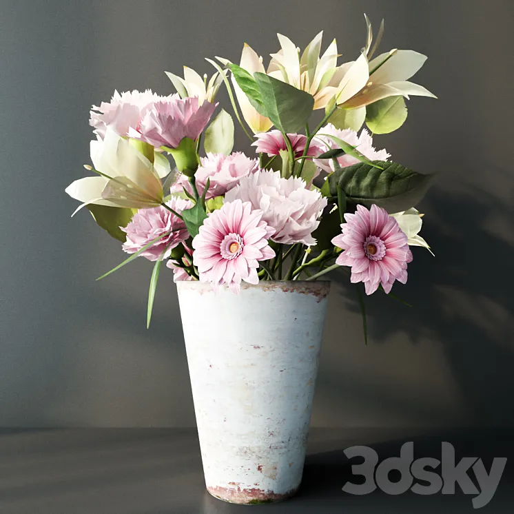 Bouquet of flowers 3DS Max