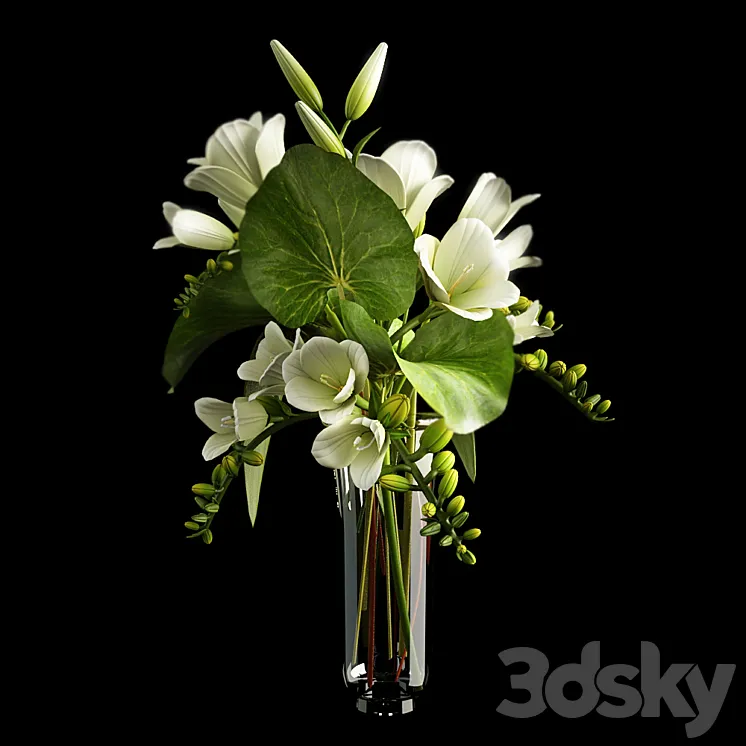 bouquet of flowers 3DS Max