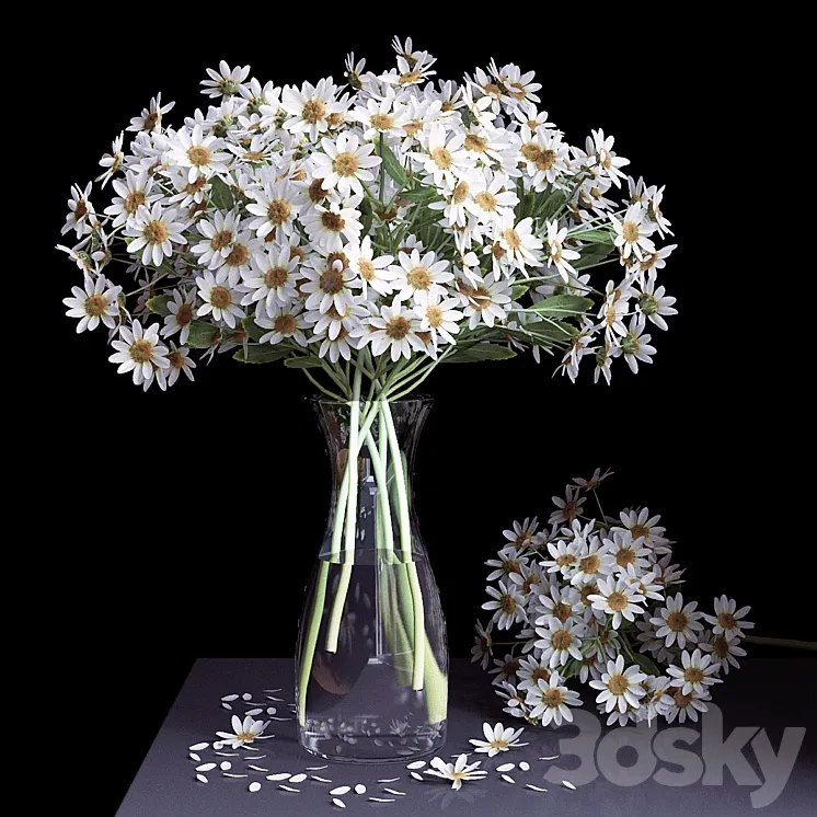 Bouquet of flowers in a vase 18 3DS Max