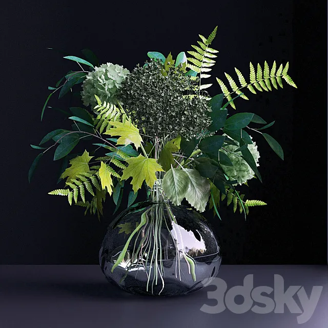 Bouquet of flowers in a vase 26 3ds Max