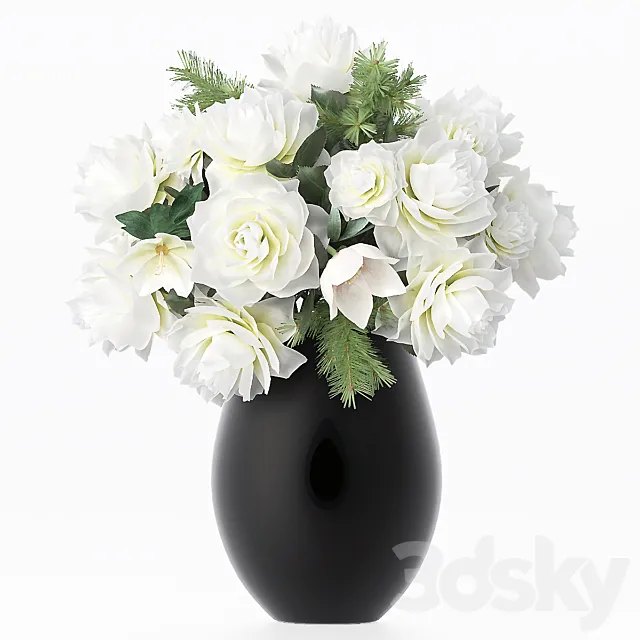 Bouquet of flowers in a vase 27 3DS Max Model